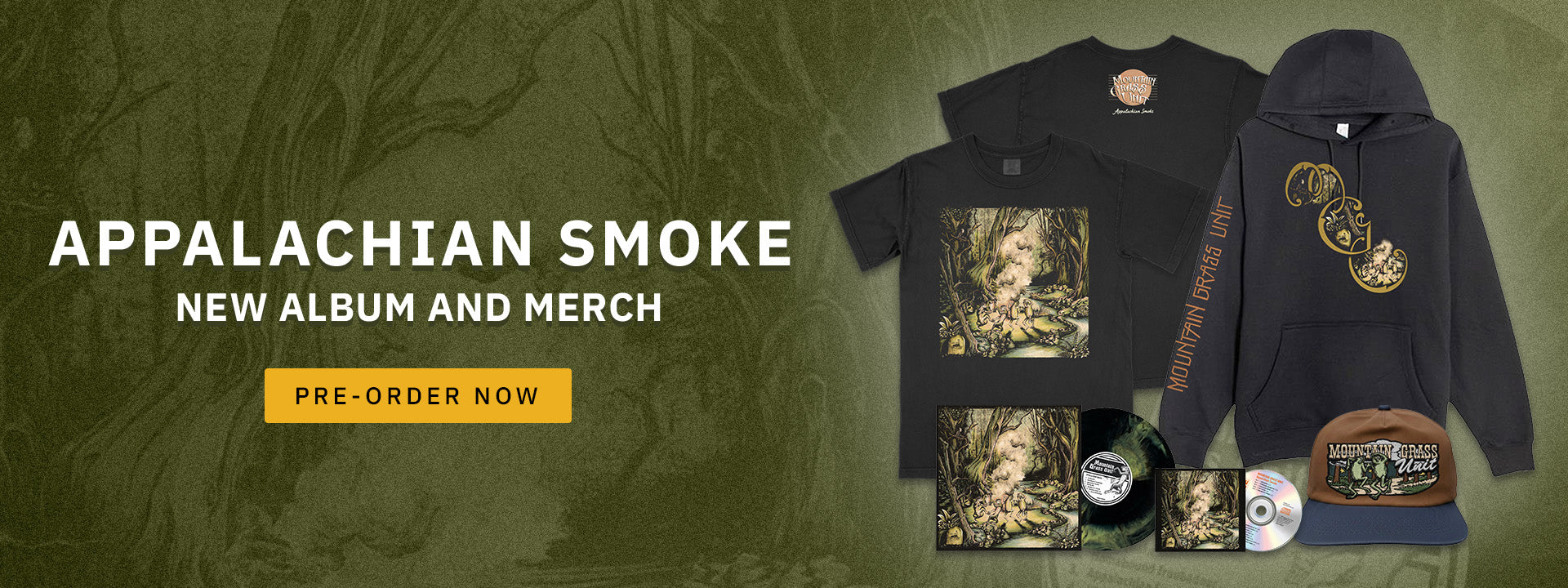 Appalachian Smoke. New Album and Merch. Pre-order Now. 
