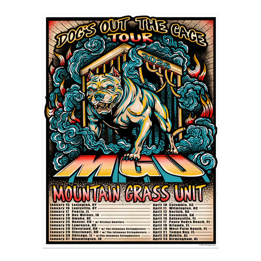 Dog's Out The Cage 2026 Tour Poster