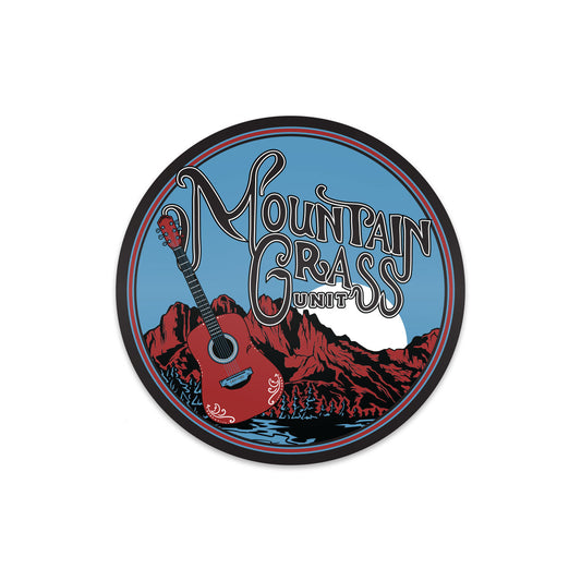 Mountain Guitar Logo Sticker