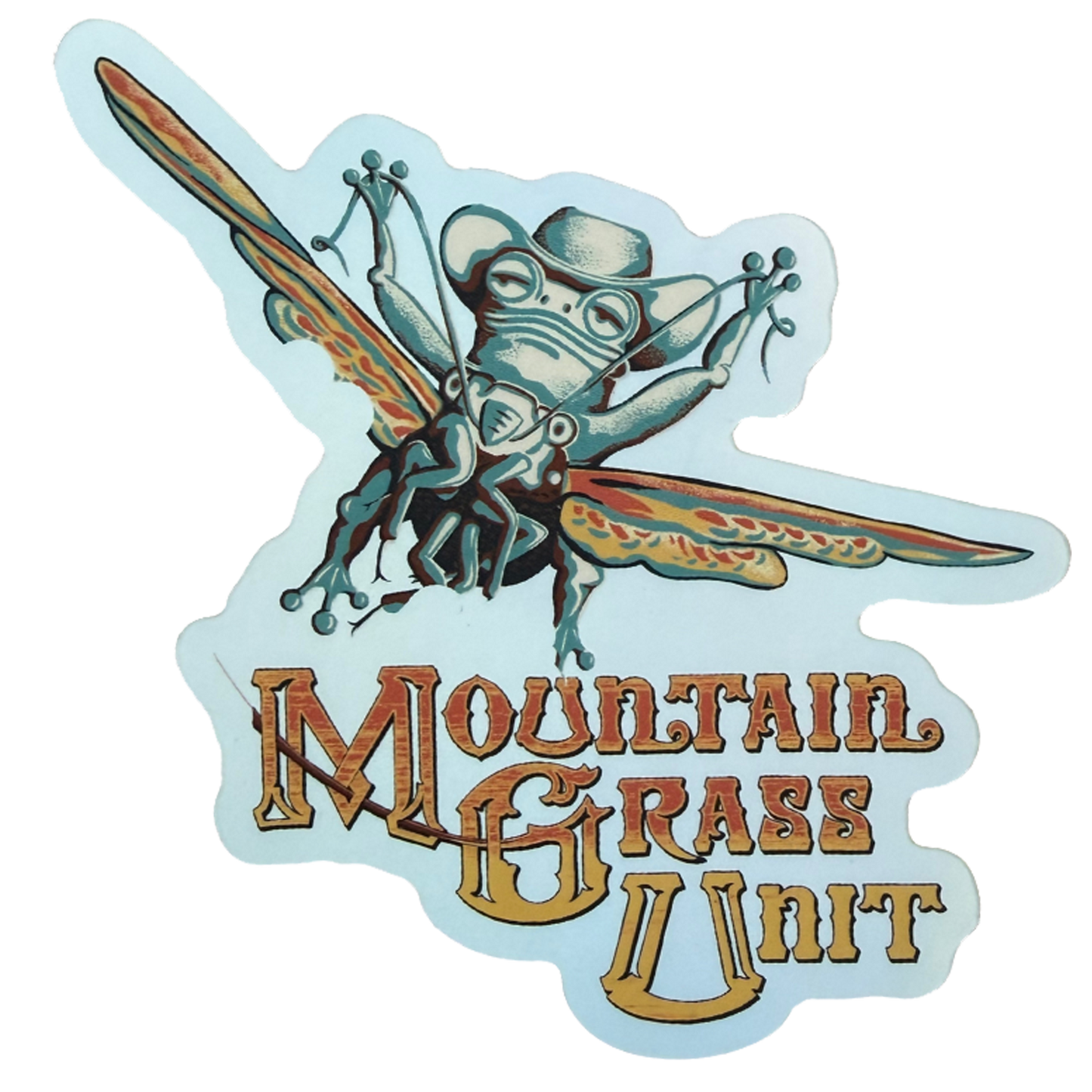 Frog Fly Foil Sticker