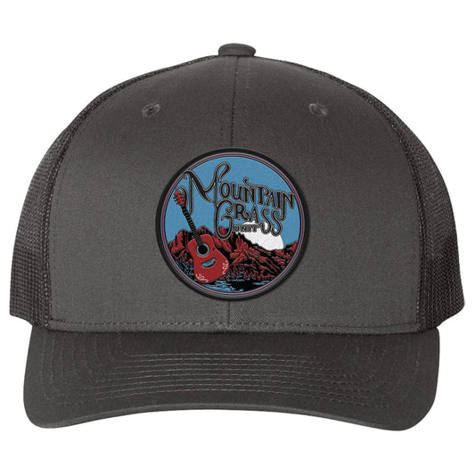 Mountain Guitar Logo Retro Trucker - Grey