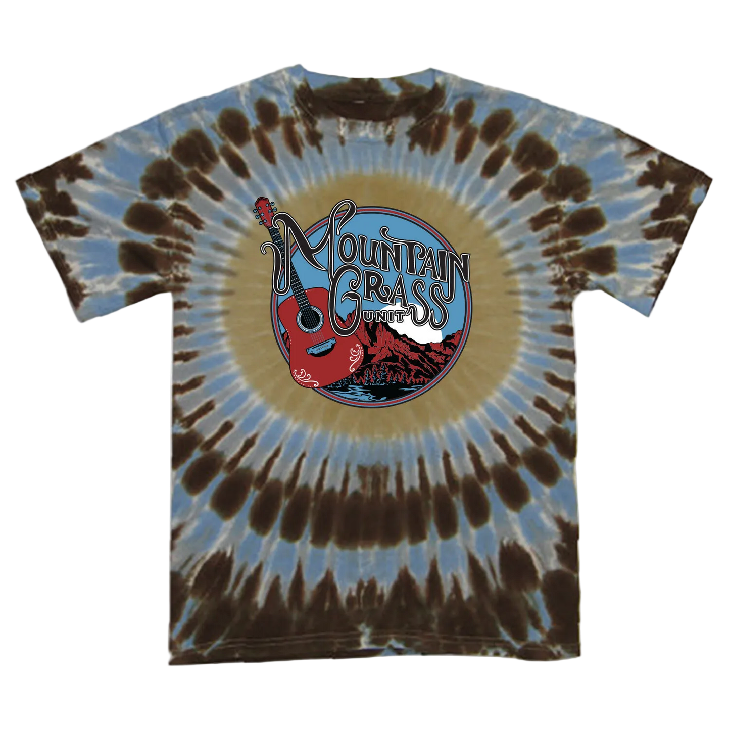 Mountain Guitar Logo Tie-Dye Tee