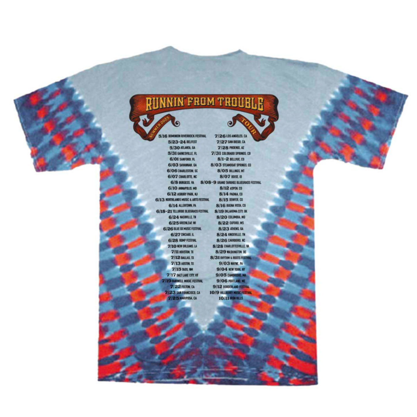 Tour Tie Dye Tee 2025