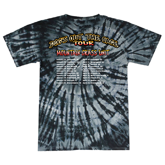 Tie Dye Dog's Out The Cage Tour 26 Tee