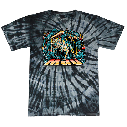 Tie Dye Dog's Out The Cage Tour 26 Tee